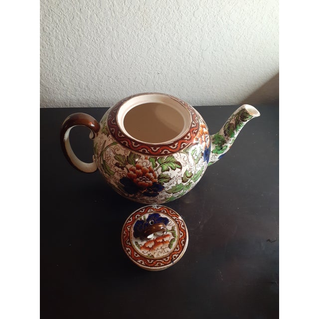 1940s Vintage Royal Doulton Chintz Pattern Tea Pot, England For Sale - Image 5 of 8
