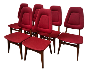 Mid-Century Modern Norwegian Teak Chairs, 1970, Set of 6