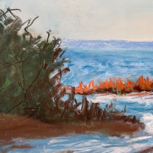 2000 - 2009 Michael S. Davis Tampa Bay Estuary Signed Coastal Landscape Pastel Painting For Sale - Image 5 of 12