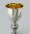 Stunning Irish Sterling Silver Gilt Heavy Gauge Single Wine Goblet or Religous Chalice of Typical Classical Form, early...