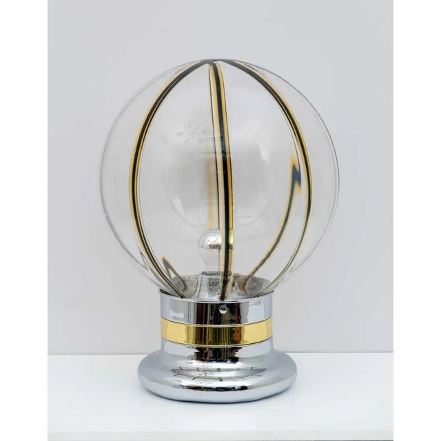 Mid-Century Modern Mid-Century Modern Italian Sugar Toni Table Lamp in Murano Glass, 1970 For Sale - Image 3 of 10