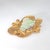 Finely detailed vintage carved opal cameo pendant/brooch crafted in 14k yellow gold (circa 1960s). Carved opal measures...