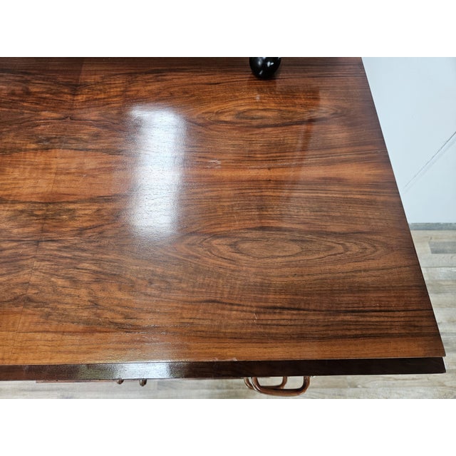 Art Deco Walnut Burl Sideboard with Mirror, 1940 For Sale - Image 11 of 18