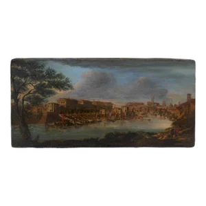 19th C Painting of View of Venice After Gaspar Van Wittel (1653-1736)