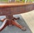 Antique 54" Round Mahogany Pedestal Base Dining Table With 4 Leaves For Sale - Image 13 of 16