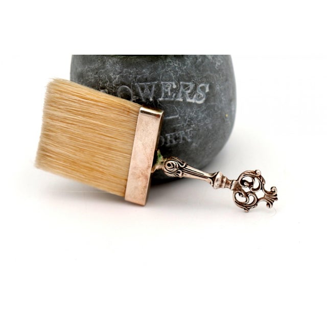 Silver Broom with Reliefs and Cutouts on the Handle For Sale - Image 3 of 6