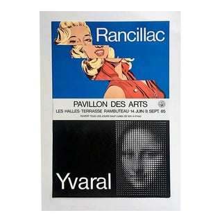 1980s Parisian Art Exhibition Show Poster For Sale