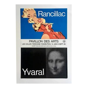 1980s Parisian Art Exhibition Show Poster