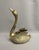 Hollywood Regency Large Vintage Brass Swan Planter For Sale - Image 3 of 12