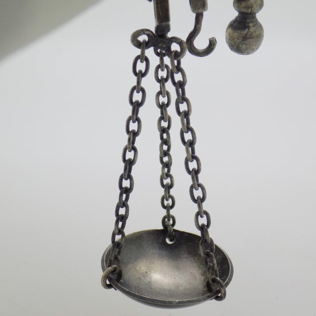 Vintage Italian Sterling Silver 925 Handheld Steelyard Scale, 1970s For Sale - Image 3 of 11