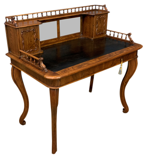 19th Century Burr Walnut Desk, 1880