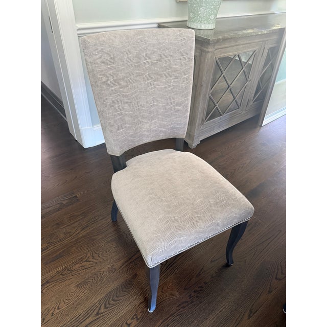 2010s Kravet Custom 112" Dining Table + Set of 8 Upholstered Chairs For Sale - Image 5 of 10