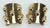 Napier Pair Napier Gold Tone Metal Knob Cuff Bracelets, 1960's For Sale - Image 4 of 14