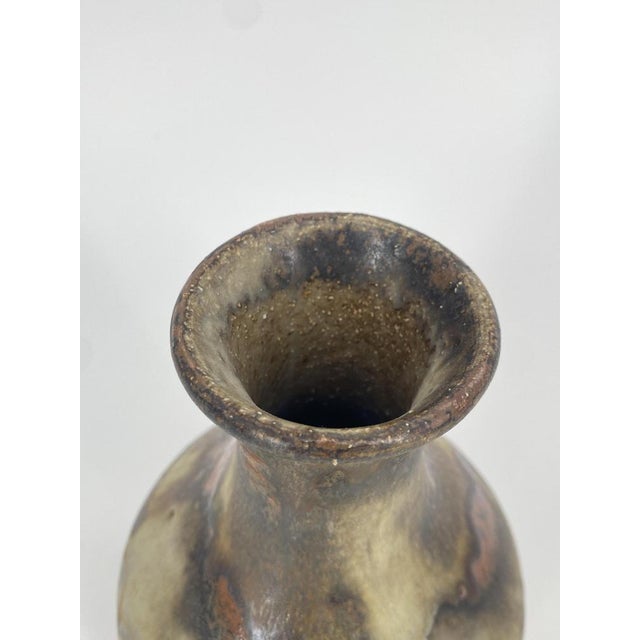 Studio Ceramic Model 1918 Vase with Running Glaze from Axella, Denmark, 1960s For Sale - Image 15 of 18