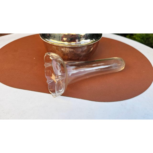 Vintage Silver-Plated Vase with Glass Insert, 1890s, Set of 2 For Sale - Image 3 of 11