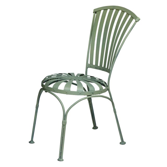 Francois Carre 1930s Set of 4, Francois Carre Garden Chairs, Attributed For Sale - Image 4 of 15