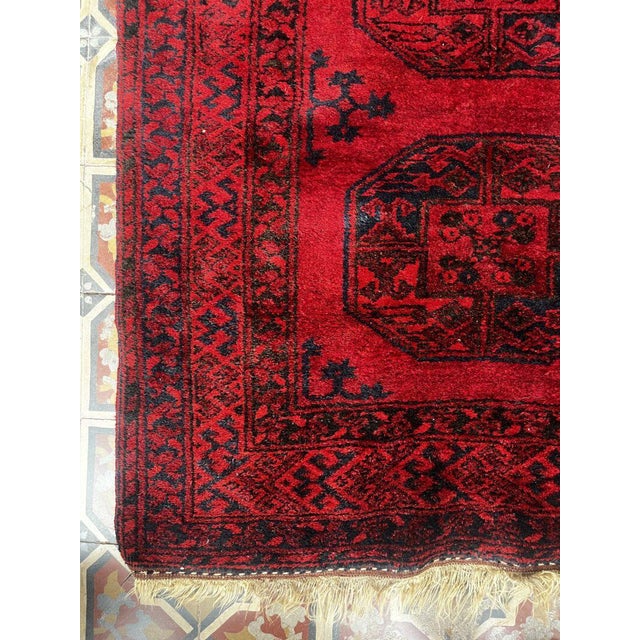 Oriental Bukhara Rug in Wool and Cotton For Sale - Image 6 of 9