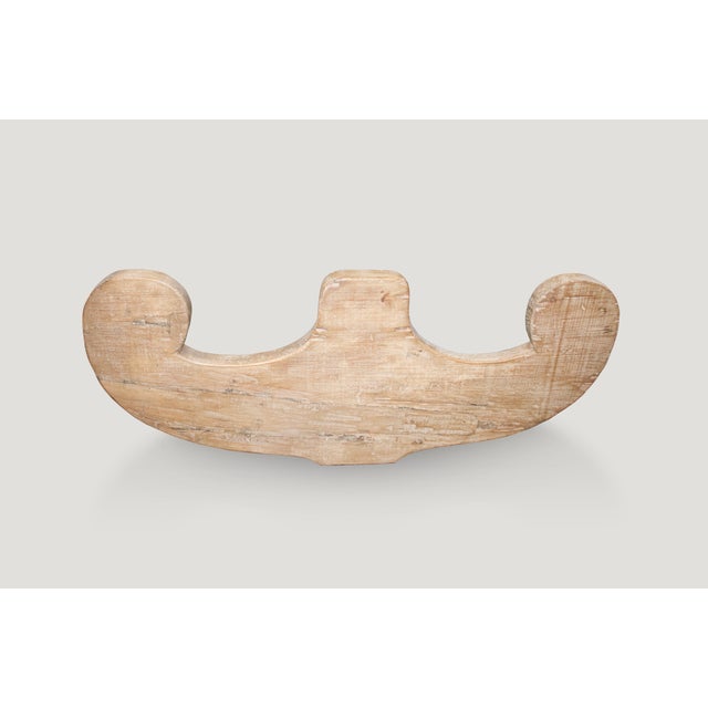 Andrianna Shamaris Architectural Teak Wood Wall Hanging For Sale - Image 4 of 6