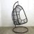 Wood Vintage Rattan & Bamboo Hanging Egg Chair For Sale - Image 7 of 7