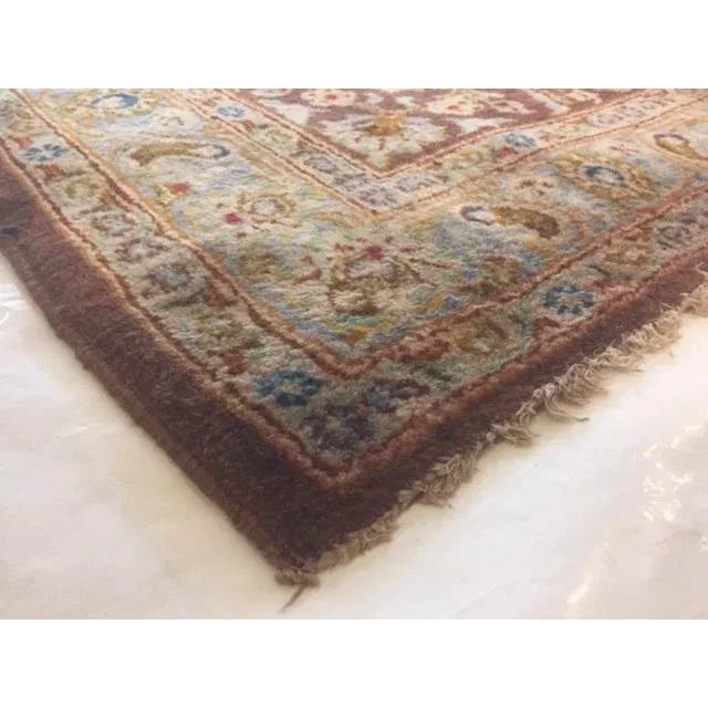 1970's Persian Kashan Palace Rug, 13'4" X 18'10" For Sale - Image 9 of 10
