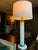 Midcentury Pair of Italian Glass & Marble Table Lamps For Sale - Image 11 of 12