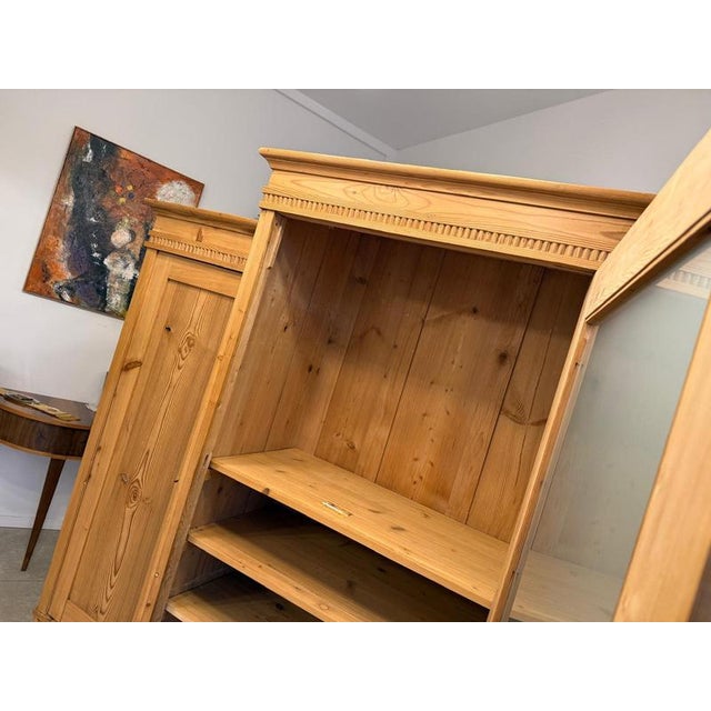 Gründerzeit 3-Piece Wardrobe in Softwood For Sale - Image 18 of 18