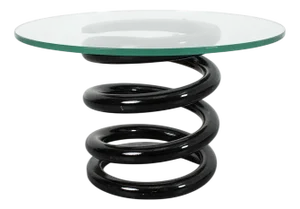 Side Table with Glass Top