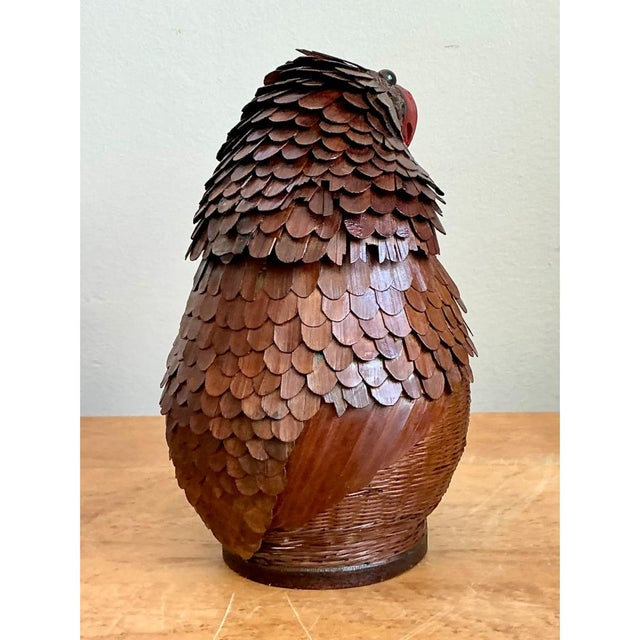 Vintage Shanghai Weave Parrot Basket For Sale - Image 11 of 12