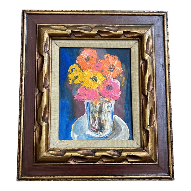 Contemporary Original Pop Art Floral Still Life Painting For Sale