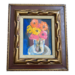 Contemporary Original Pop Art Floral Still Life Painting