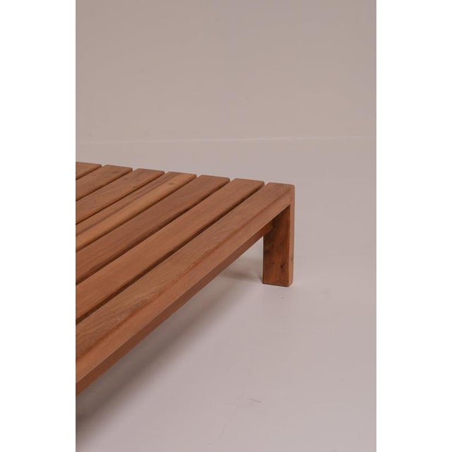 Late 20th Century Low Coffee Table Bench in Pine by Maison Regain, France, 1970s For Sale - Image 5 of 13