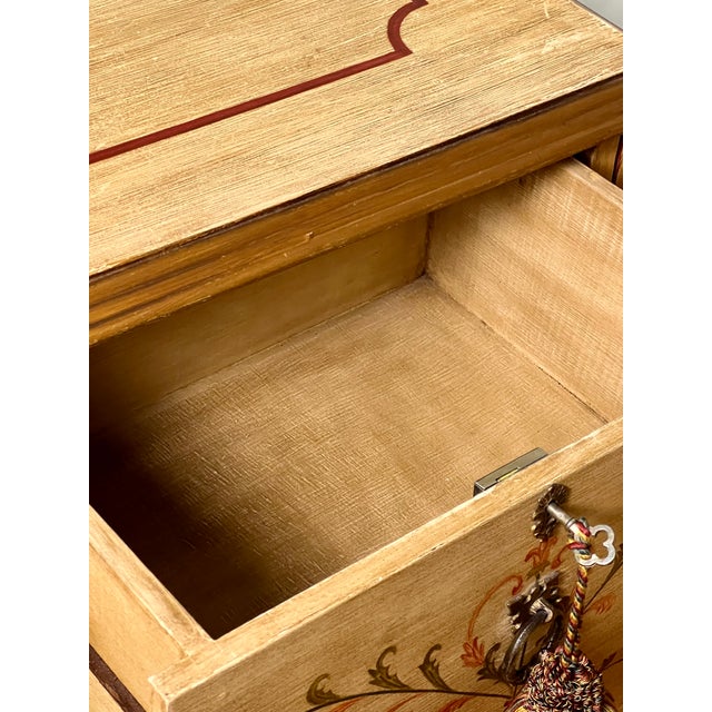 1920s Pair of Italian Neoclassical Style Paint Decorated Nightstands For Sale - Image 16 of 18