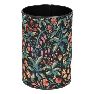 Thousand Flowers Tapestry Waste Bin For Sale