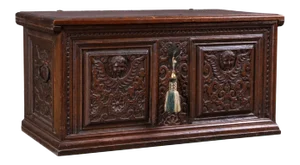 Small Baroque Chest in Oak