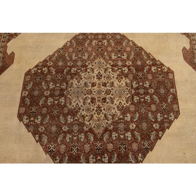 Textile Early 20th Century Antique Persian Tabriz Rug 7 X 11 For Sale - Image 7 of 11