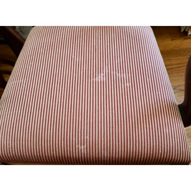 Wood Vintage Chippendale Mahogany Carved Dining Chairs - Set of 6 For Sale - Image 7 of 7