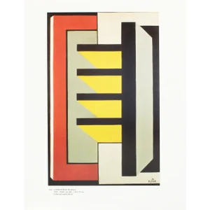 1990 After Fernand Leger "Composition Murale", Full-Color Parisian Print