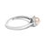 Discover the epitome of elegance with this exquisite ring, masterfully crafted from rhodium-plated 10K white gold. At its...