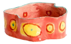 Abstract Bowl #2 with Rings by Alfonso Reyes