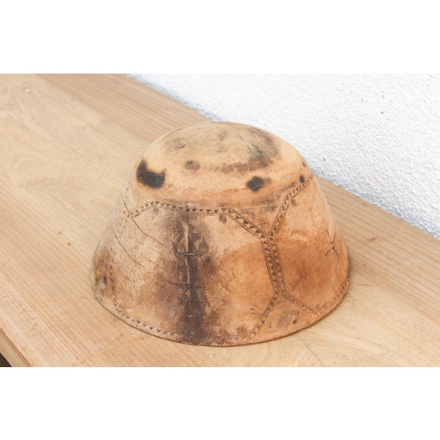 Rare Engraved Wooden African Bowl For Sale In Los Angeles - Image 6 of 8