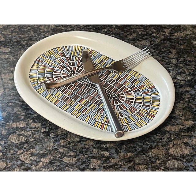 1970s Yūsuke Aida for Nikko Venture "Sierra" Oblong Platters - Set of 8 For Sale In Atlanta - Image 6 of 11
