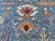 Sky Blue Caucasian Rug - 8'4" X 9'11" For Sale - Image 6 of 7