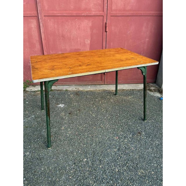 1950s Vintage Canteen Table in Wood, 1950s For Sale - Image 5 of 6