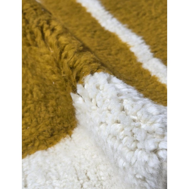 Modern Mustard Boujad Rug -7.5 X 5.1 Ft For Sale In Cleveland - Image 6 of 8