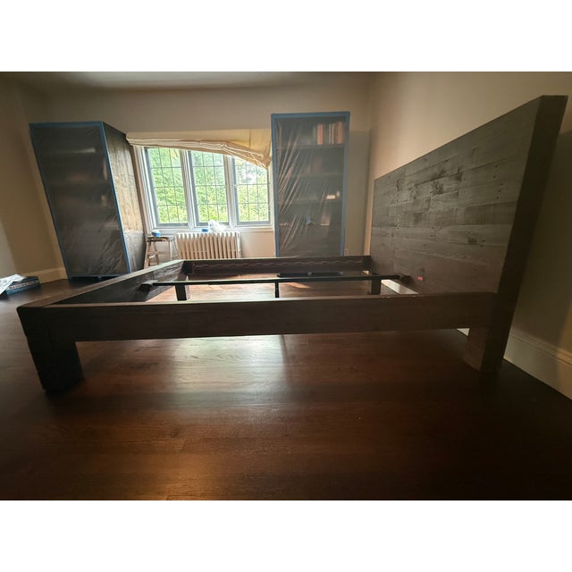 West Elm Emmerson Bed, Full, Chestnut For Sale - Image 16 of 18