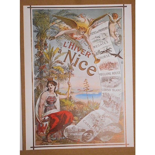 Set of 6-Vintage Posters-Listed Artists - Nice, France C.1973 For Sale In Cincinnati - Image 6 of 8