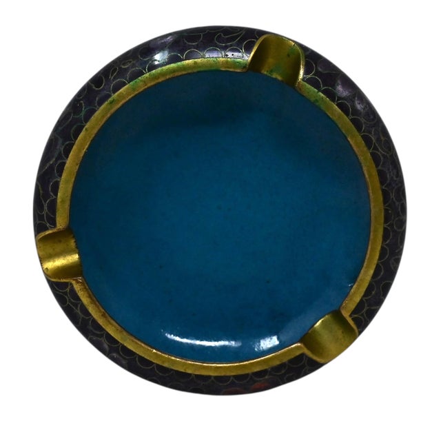 1960s Beijing Jingfa Cloisonné Trinket Trays / Ashtrays - Set of 3 For Sale - Image 15 of 18