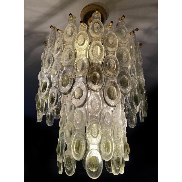 Italian Murano Glass Chandelier, 1970s For Sale - Image 11 of 13