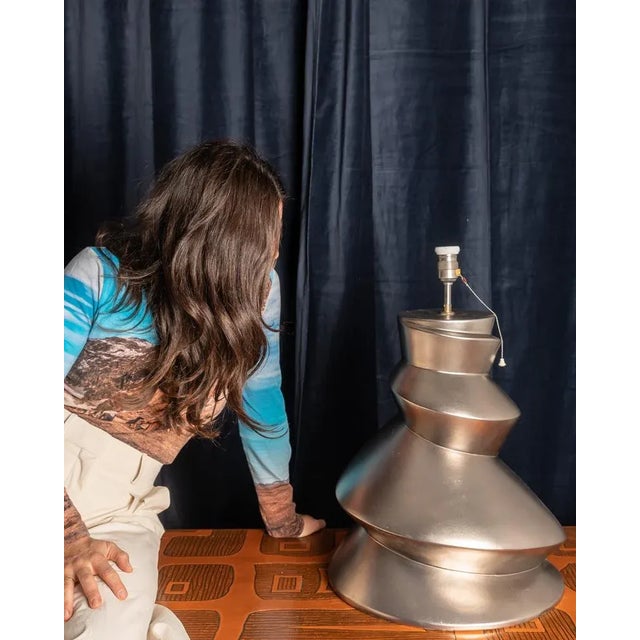 Ceramic Lamp by Faïencerie de Charolles for Roche Bobois, 1970s For Sale - Image 7 of 16