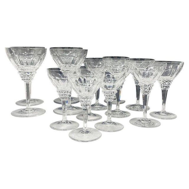 Crystal Glasses by Jan Eisenloeffel for N.V. Kristalunie Maastricht, 1920s, Set of 14 For Sale - Image 6 of 6